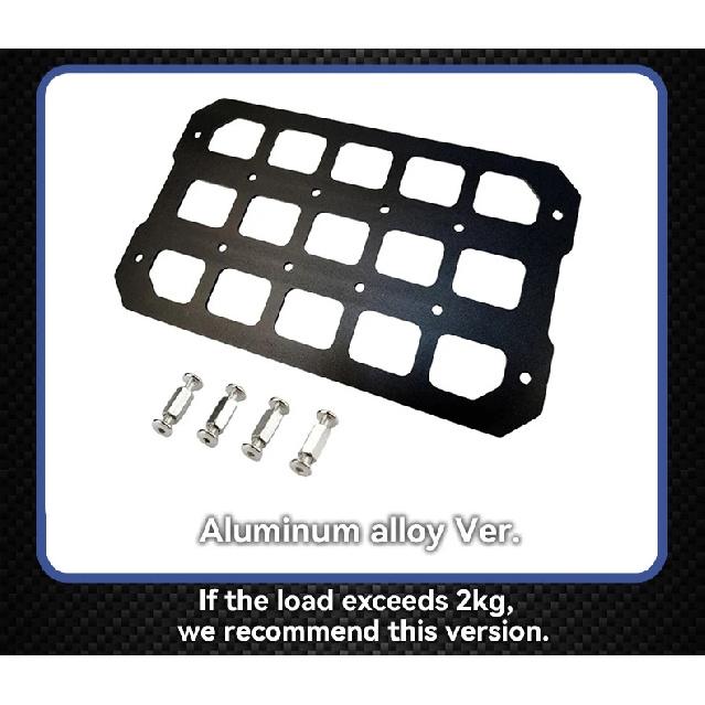 Motorcycle Molle Panel For Trunk Storage Aluminum Alloy Waterproof Tactical Universal Side Box Organizer Modular Storage