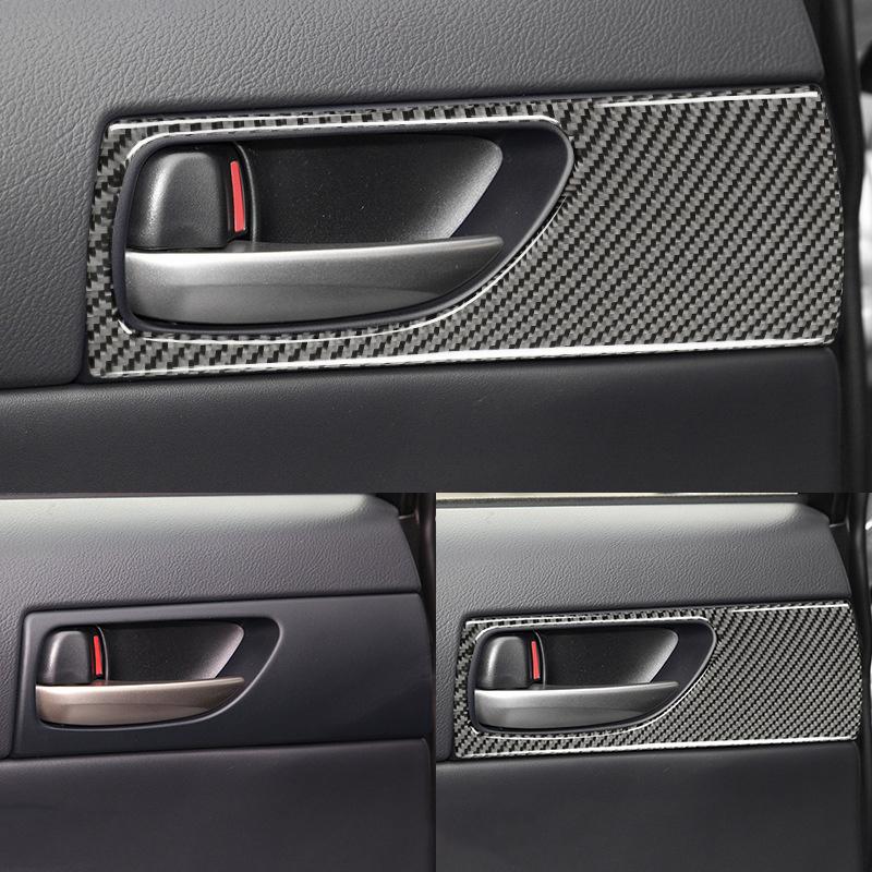 Rear Door Grab Handle Decoration Sticker Decal Cover Trim for Lexus IS250 2013-2018Car Interior Accessories Carbon