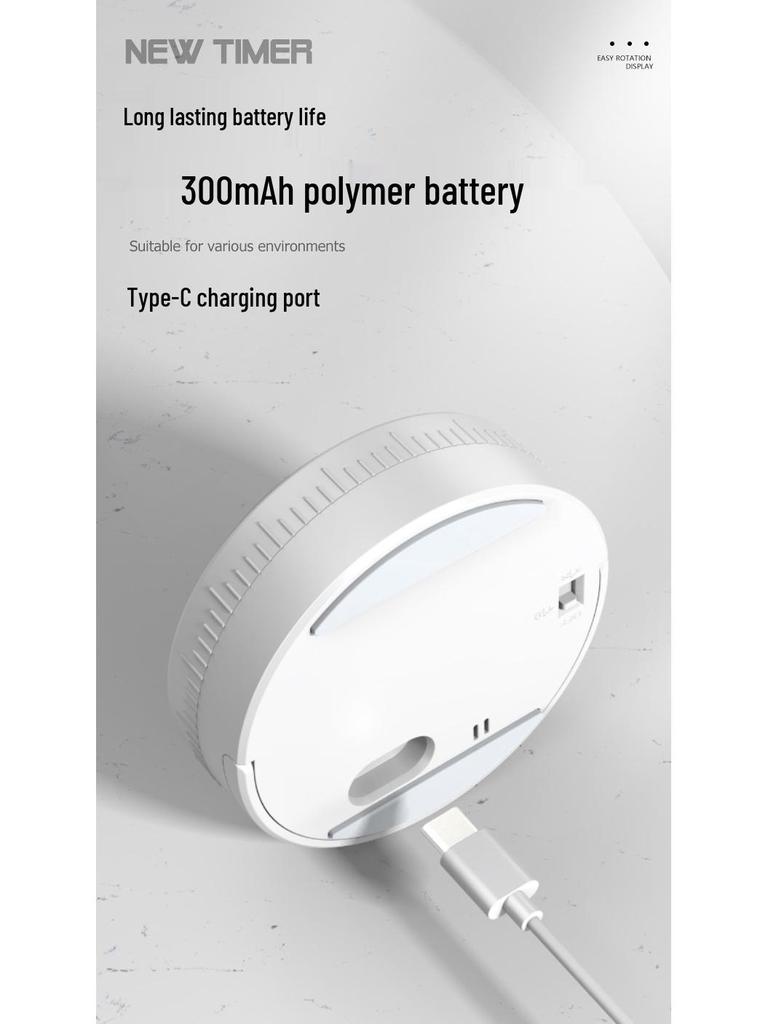 Silent Rotating Timer for Exam Practice, Kitchen Cooking, and Time Management