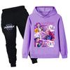 PB1199 Kids Boys Girls Kpop Mira Zoey Rumi Print Long Sleeves Hoodie Pants Trousers Clothes Sets