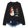 JXX-QLY-YT2 Pullover Printed Sweater Christmas Explosion Europe and America Fair Island Retro Christmas Tree
