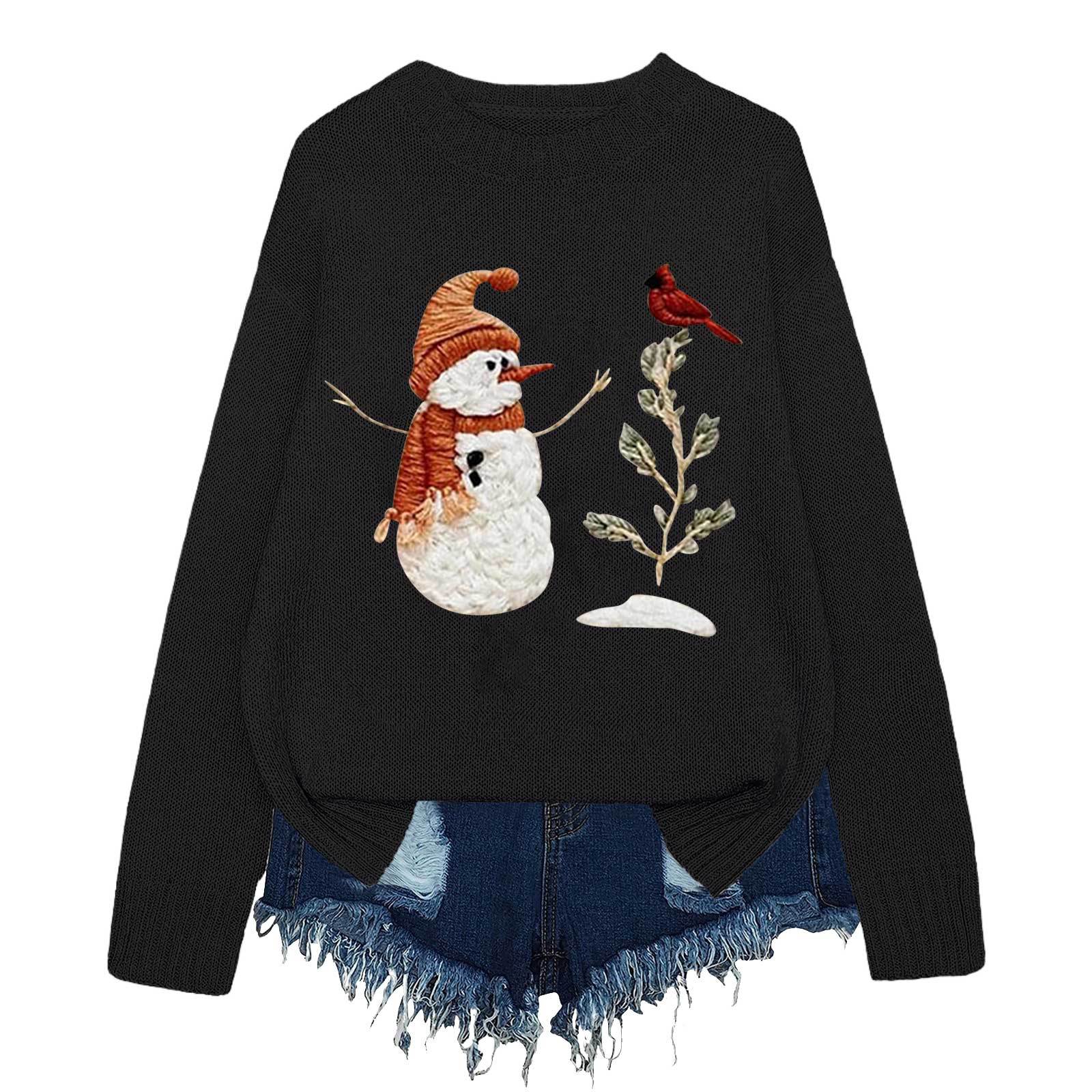 JXX-QLY-YT2 pullover printed sweater Christmas explosion Europe and America Fair Island retro Christmas tree S