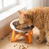 Large Diameter Stainless Steel Cat Bowl Protect Cervical Spine Detachable Pet High Footed Bowl Cute Non-Slip Base Feeding Bowl