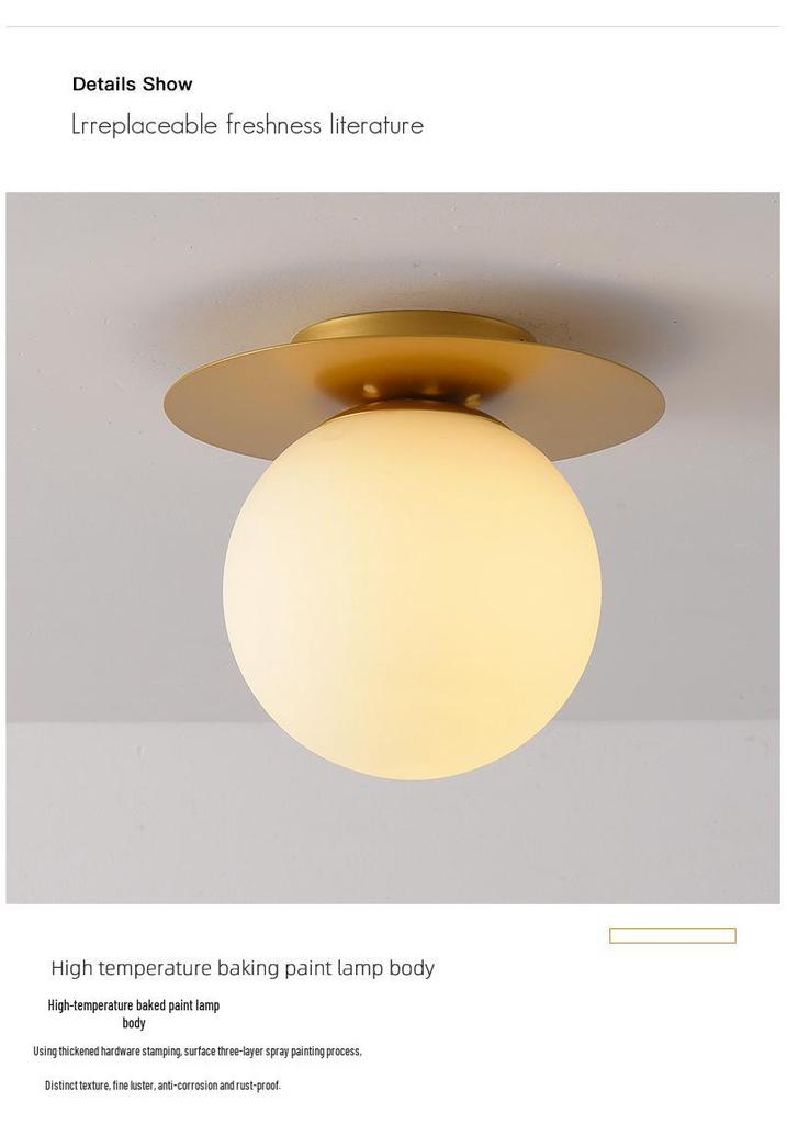 Nordic Modern Ceiling Light for Aisle, Balcony, or Foyer