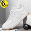 Men Lift Sneakers Elevator Shoes Sports  Height Increase Insole 6Cm Man