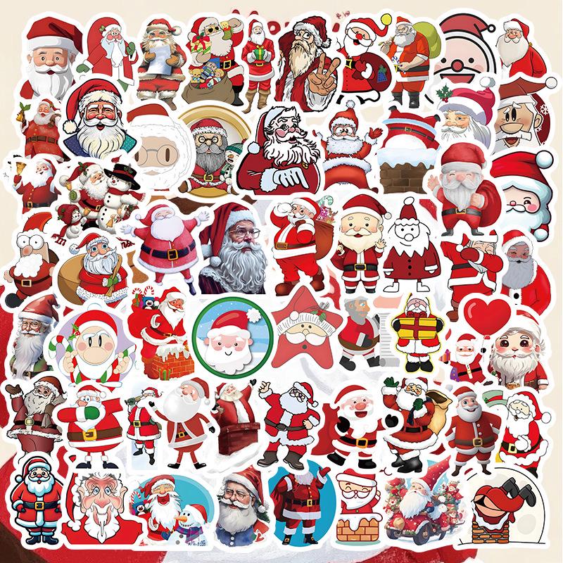 103 Cute Cartoon Animal Christmas Stickers for Envelopes, Gift Bags, and Water Cups
