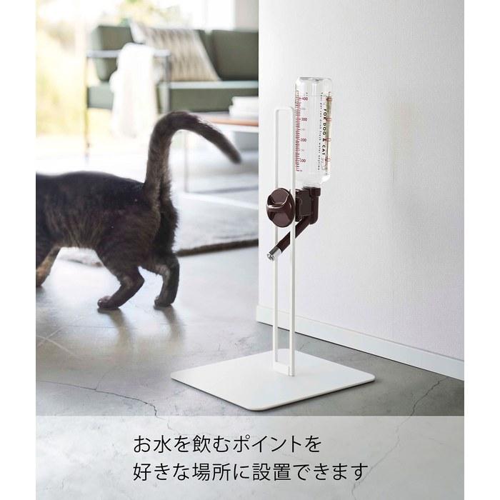 Yamazaki Pet Water Bottle Stand White 23x26x44cm Tower Adjustable Height 5706