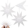 3pcs 35CM Paper Star Hanging Lampshades Christmas Party Decoration Lantern Star Lamp Shades Halloween 2026 Christmas Ornament