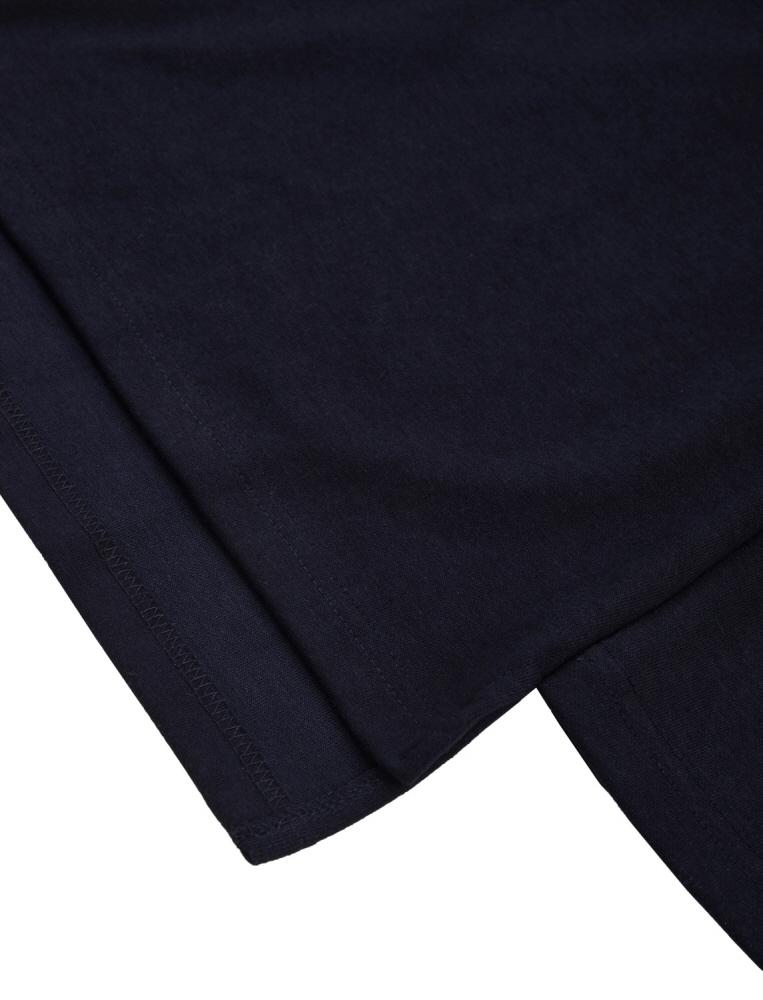 SOMETHING ACOUSTIC Check Love Long Sleeve T-Shirt Navy