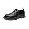 Mens Black Brogue Derby Shoes CasualStyle Oxford Office Wedding Daily Wear