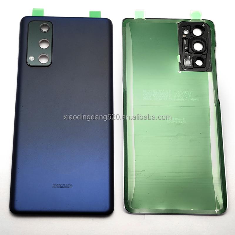 S20FE Mobile Phone Housing Rear Case Replacement Battery Door Glass S20 FE 5G 4G Back Cover for Samsung Galaxy G780 G781 Samsung&S20 FE темно-синий