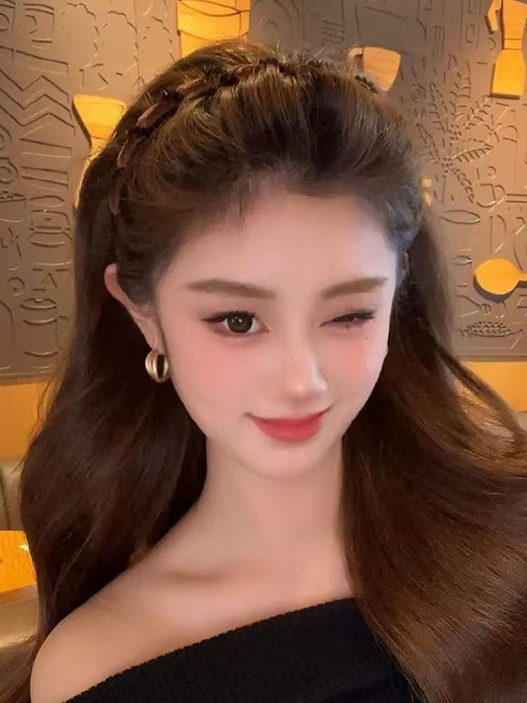 Artificial Pearl Hairband with Teeth Hoop Wide Beaded Bling Head Band High Cranium Knotted Headband for Women Girls