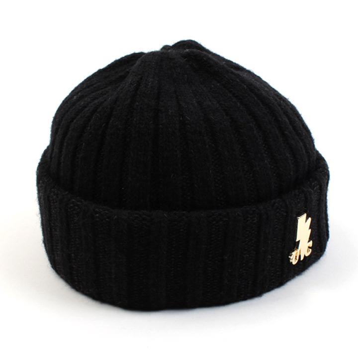 Yunibeosyeolkemiseuteuli Black Gd Wool Short Beanie