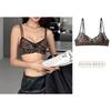 Underwear women's triangle cup summer thin sexy leopard print shoulder strap collection breast anti-sagging bra cover small chest