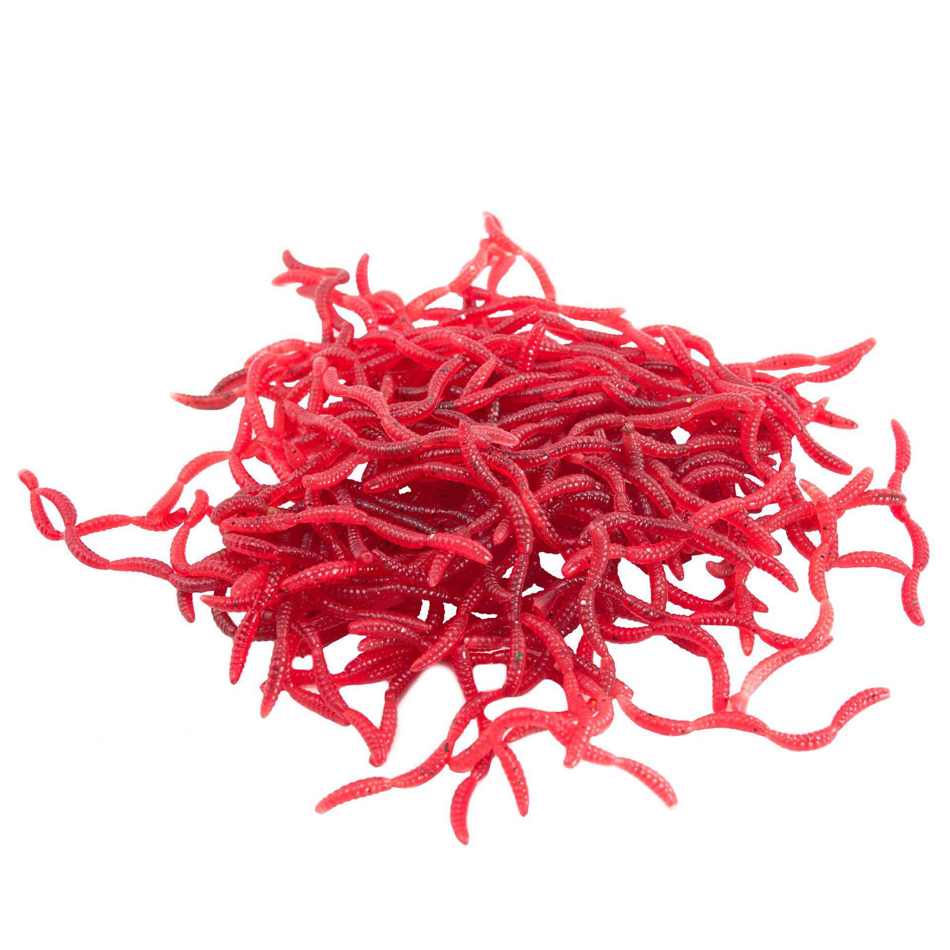 

Lure Simulation Soft Bait: 4-Section Red Worm for Crucian Carp, Fishy Scent, 5.5cm 5.5cm (Single piece)