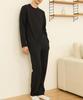 PUMA BODYWEAR [2Set] Men'S And Women'S Warm Brushed Fleece Homewear Top & Bottom Set