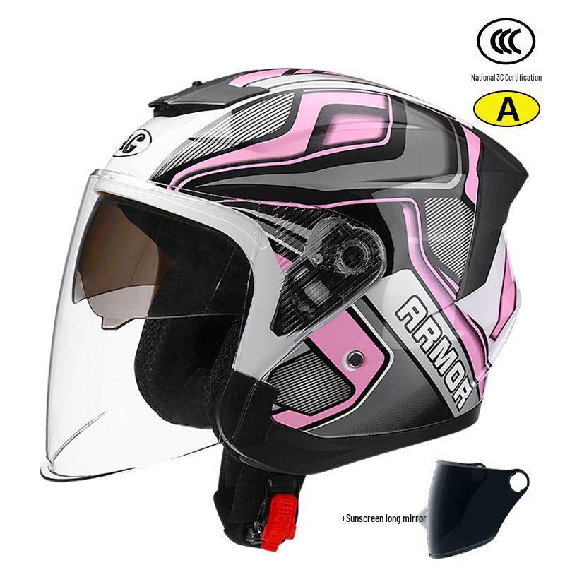 3C Certified Unisex Electric Motorcycle Helmet, All-Season, Winter Warmth