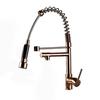 Rozin Matte Black Kitchen Faucet Deck Mounted Mixer Tap 360 Degree Rotation Stream Sprayer Nozzle Kitchen Sink Hot Cold Taps