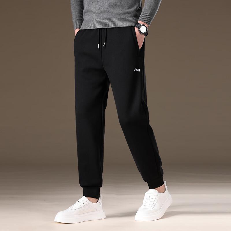 Jeep Men's Autumn/Winter Casual Thickened Sweatpants