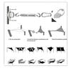 304 Stainless Steel Triangle Shade Sail Turnbuckle & Spring Hook Set