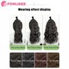 FOR Wig Women's Long Hair Three Piece Extension Long Curly Hair Increase Volume Fluffy Invisible Traceless Pad Hair Wig Pieces