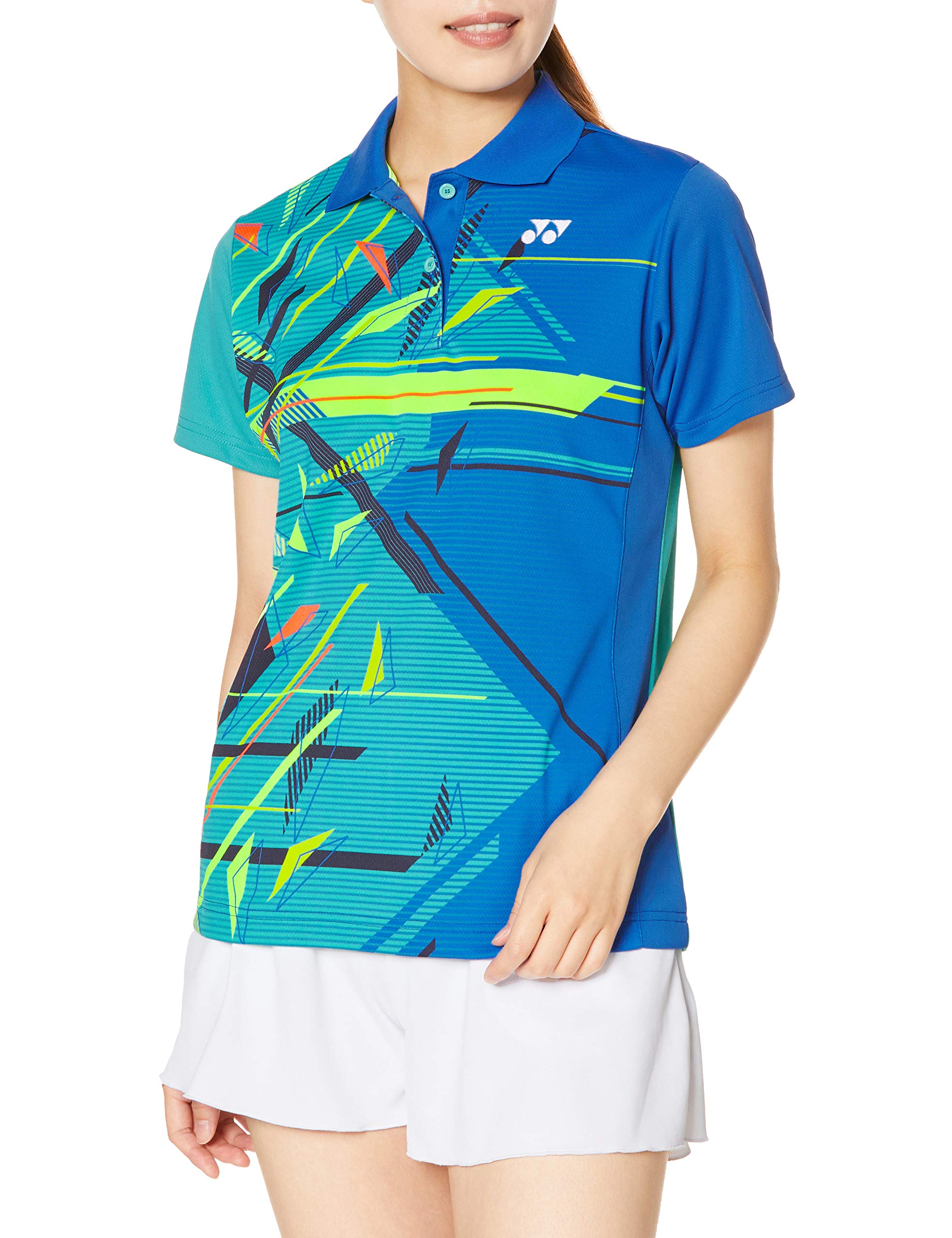 

Short Sleeve Shirt Game Shirt Emerald Green Japan S to Japanese size [YONEX] Women s (750) (equivalent S)