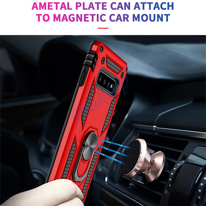 Anti-Fall-Hybrid-Schutz-Telefonhülle für Samsung Galaxy S10 5G S8 S9 Plus S10E Note 10 Pro Note 9 Note8 mit Fingerringabdeckung