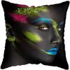 Pillowcase Bedroom Black and Gold African Woman  Living Room Pillow Decoration Cushion