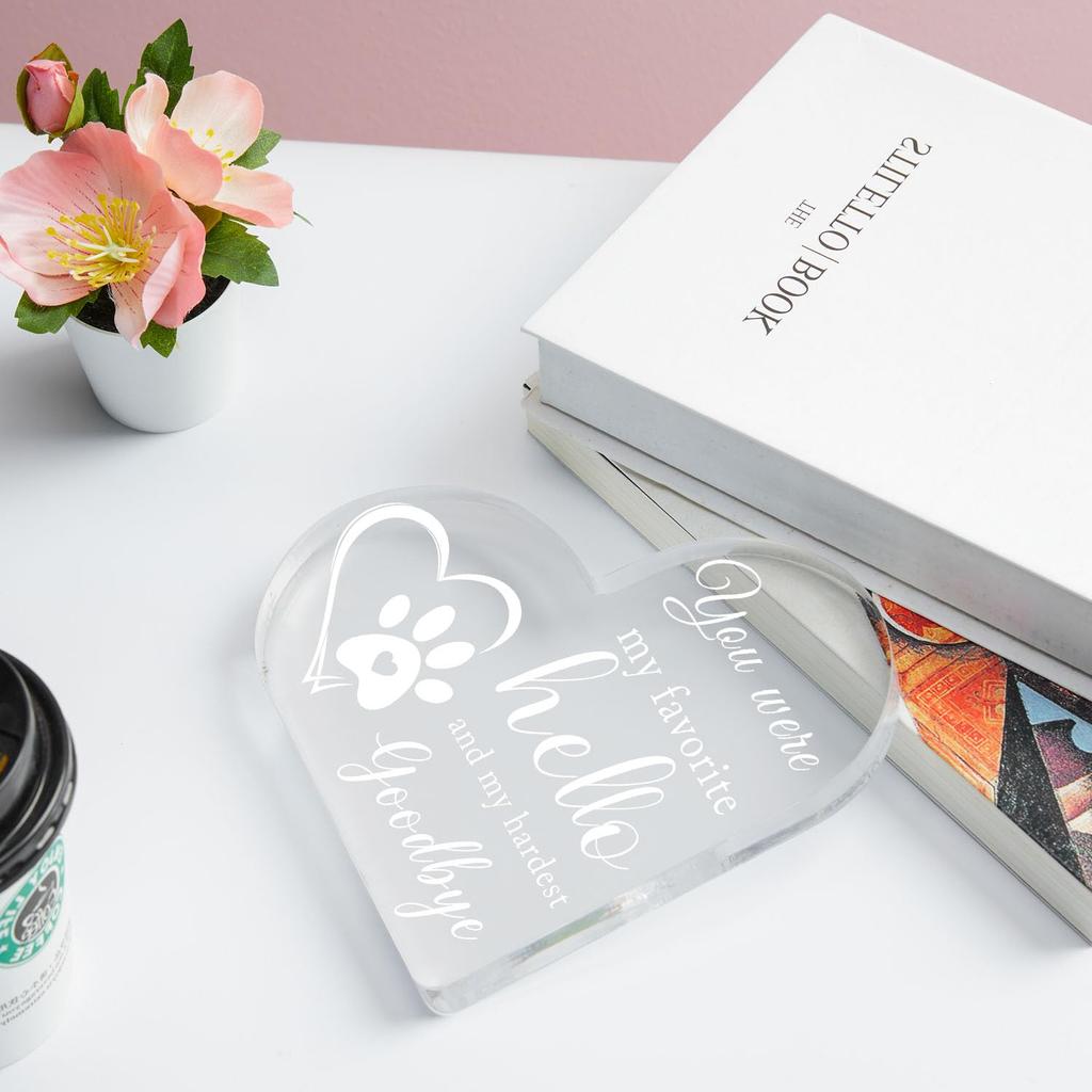 1 Stück Acryl Dekorationen Haustier Erinnerungsstücke Acryl Dekorative Ornamente Weihnachtsgeschenke Raumdekorationen Größe