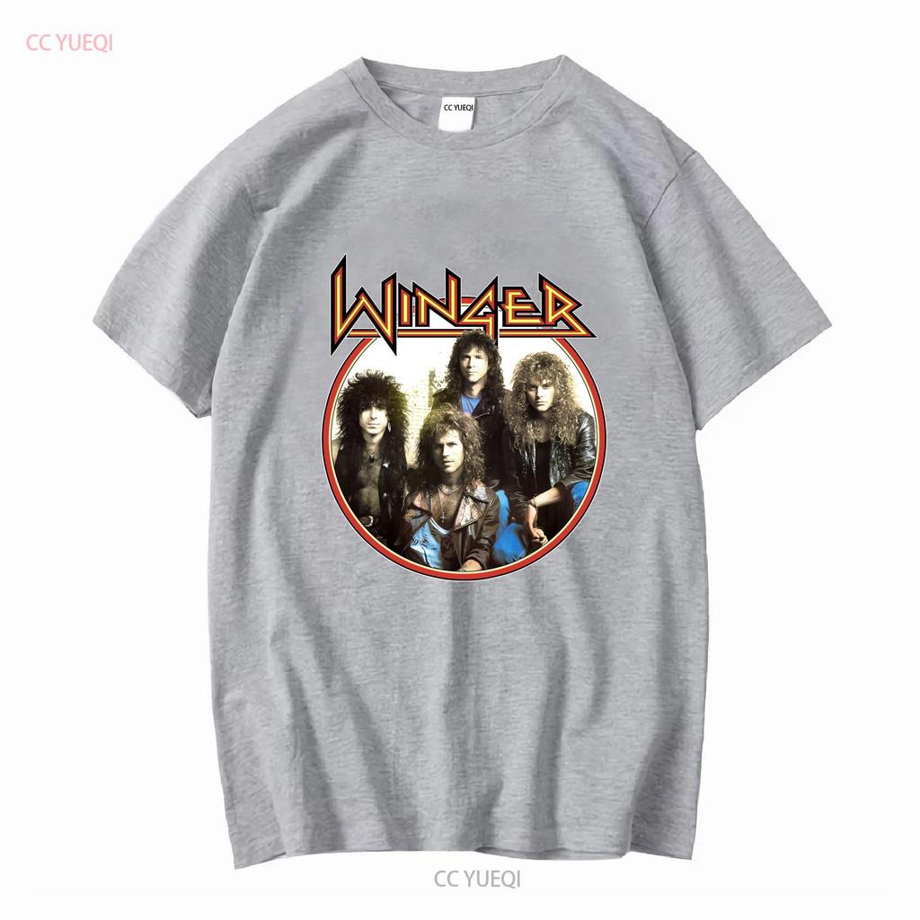 Winger Band CONCERT Rock Music T Shirt Cotton All Size AL173 vintage Washed fashion Breathable Soft Stretched Slightly