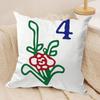 Cute Mahjong Cushion Cover Pillowcase Ultra Soft Skin Friendly Fabric Cloud Like Comfort & Concealed Zipper