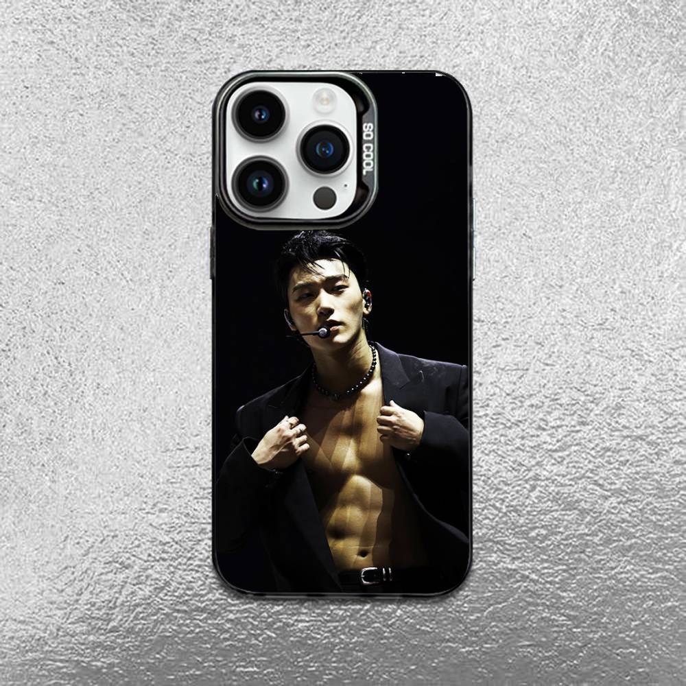 Hot A-ATEEZ Kpop Phone Case IMD Color Silver Shell For IPhone 17,16,15,14,13,12,11 Pro Max Plus Black Cover iPhone12promax