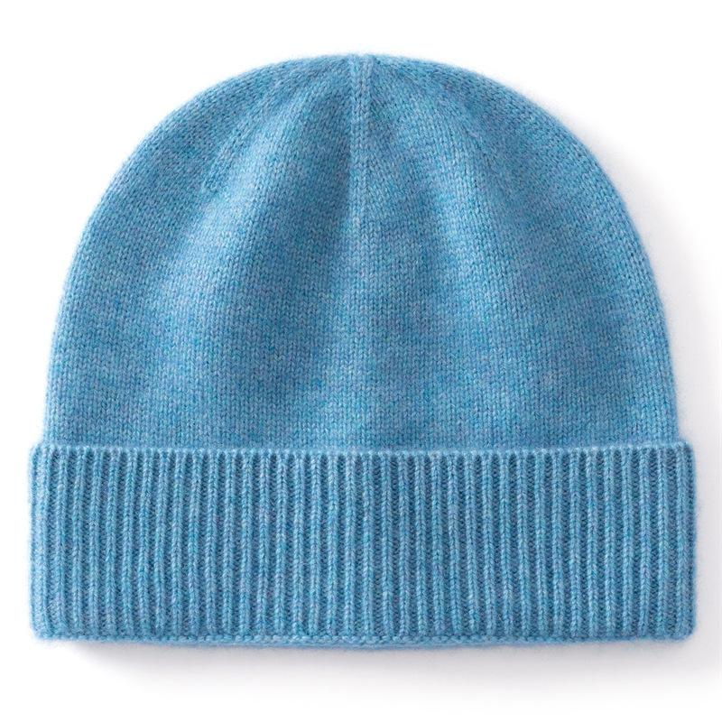 Children's new cashmere hats Boys and girls thermal ear protectors Autumn and winter solid color knitted hats Wool hats