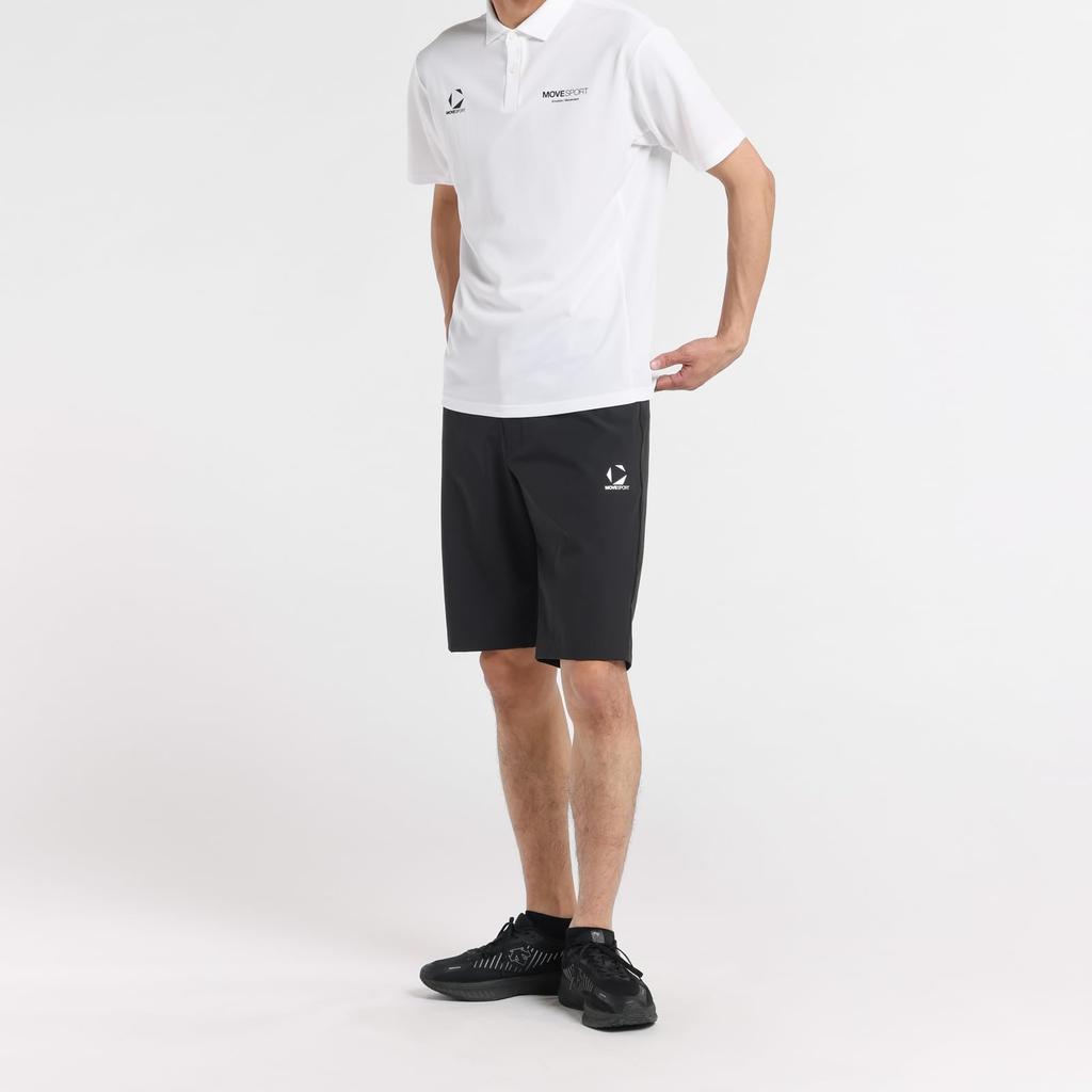 Move Sports Short Sleeve Polo Shirt Descente Stretch Training Shirt [Amazon Exclusive] Men's WH00(ST5SHSZ2MB) XA, Moisture-Wicking, Quick-Drying,
