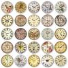 Retro Clock Graffiti Stickers - 50 Sheets for Phone Cases, Luggage, and More - Waterproof Creative Decoration