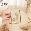 Press Footprint Frame Glass for Dried Flowers, Octagonal Metal Shadow Box with Floating Photo Clear Glass, Wall Hanging Plant Display Frame, DIY Craft