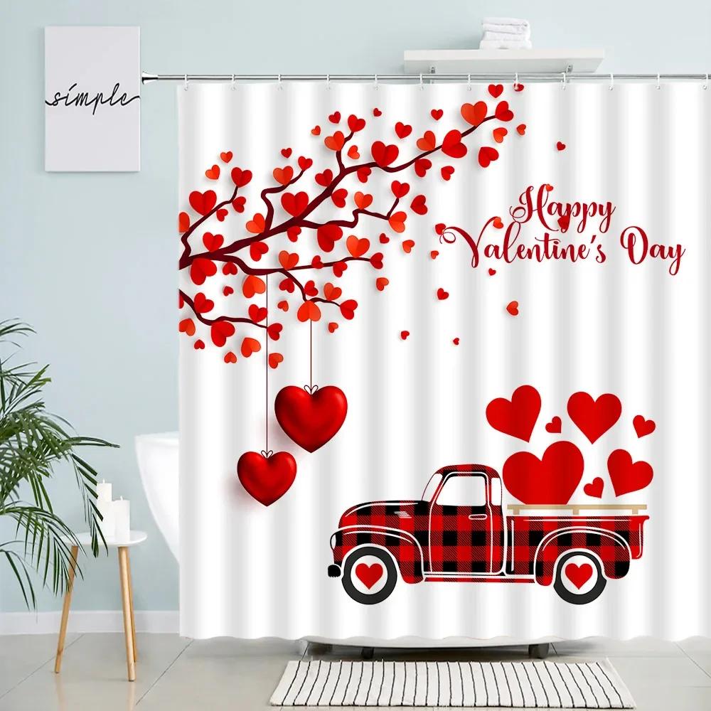 Kreatywne Zasłony Prysznicowe Camper Słoneczniki Czarno-Biała Krata Buffalo Ciężarówka Akwarelowe Kwiaty Zasłona Materiałowa do Kąpieli Dekoracja Łazienki