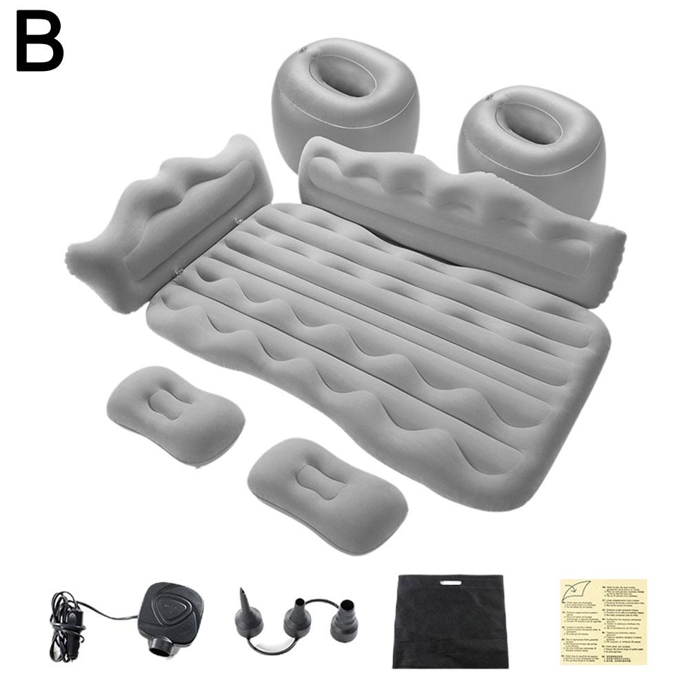 

174*126 см портативный автомобильный дорожный надувной матрас для путешествий на открытом воздухе для кемпинга автомобильный задний складной воздушный матрас аксессуары Para Auto серый