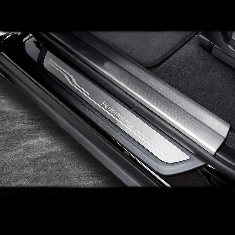 For BMW X1 F48 F36 F45 F30 F20 GT F34 stainless steel Car Styling Door Sill Scuff Plate Guards Welcome pedal Threshold Bar Cover
