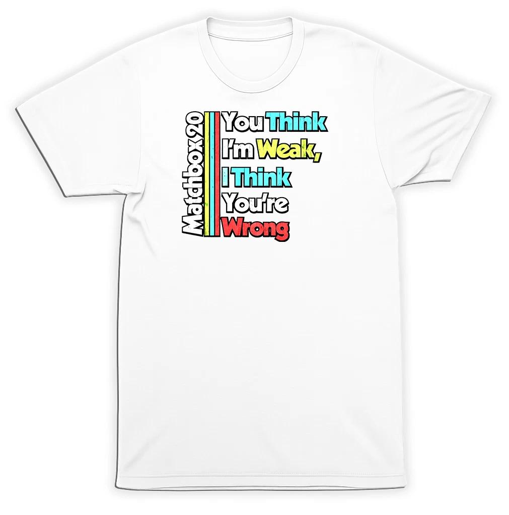 Matchbox 20 You Think I m Weak Shirt Logo Alt Rock Band Rock 1990 s 90 s Tee 2XL