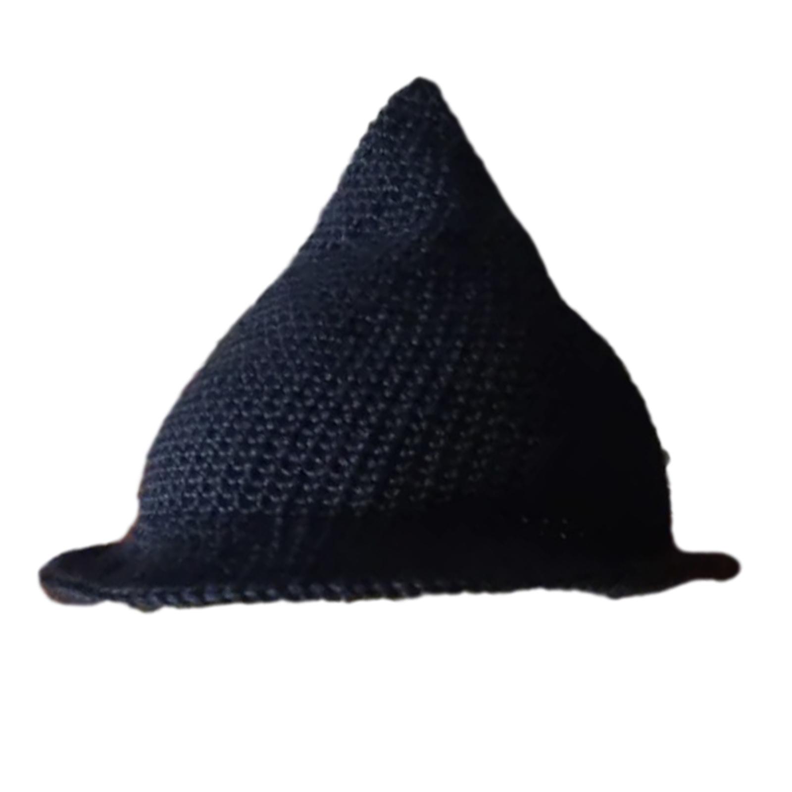 

Party Hat for Women Cosplay Pleated Cap Fashion Witch Costume Knitted Fedora Cap Musical Festival Costume Cap 2