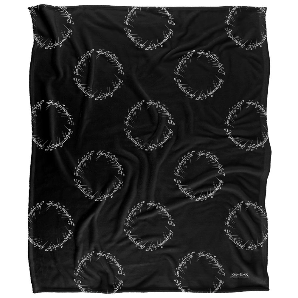 LORD OF THE RINGS Eine Ring Allover-Print Decke