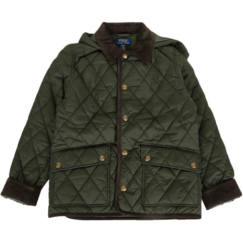 

Polo Ralph Lauren Хлопковая куртка FW25 Стеганая Длинный рукав Однотонная Детская Детские куртки 323943455-005 L