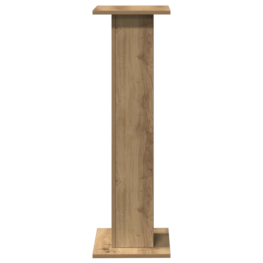 Speaker Stands (2 Pcs) Artisan Oak Finish 30 X 30 X 95 Cm