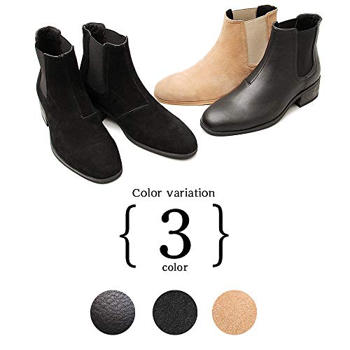 Grabella Side Gore Boots (Slim Leg Effect) 5cm Heel Boots, Men's Black, Sizes 26.5-27.0 Cm