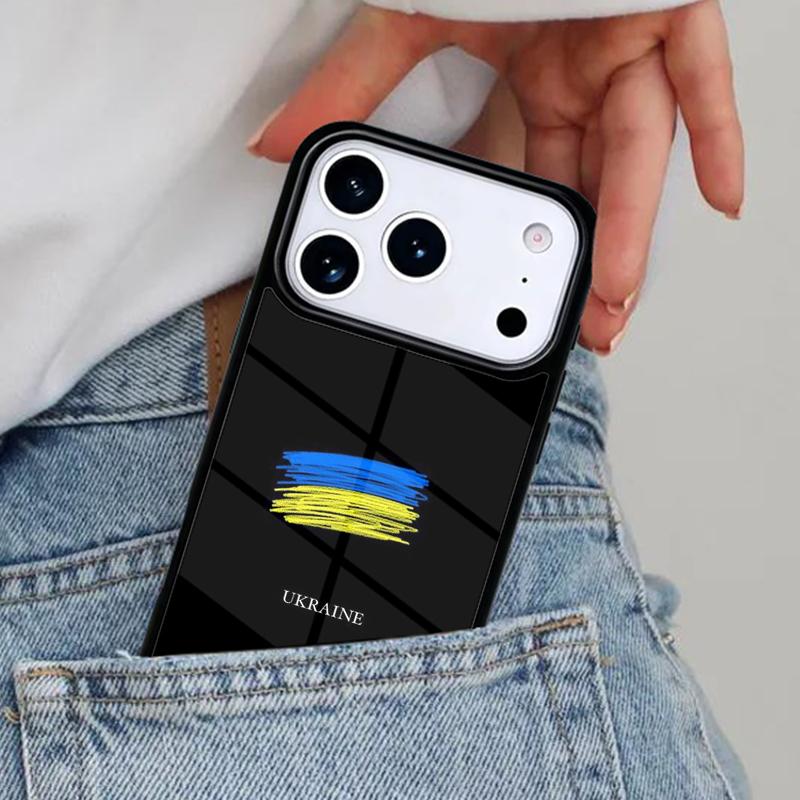 

U-kraine Flag soft Phone Case for iPhone 17ProMax 12 13 14 15 16e 17 Pro Max Plus Air Cover iPhone 15 Pro