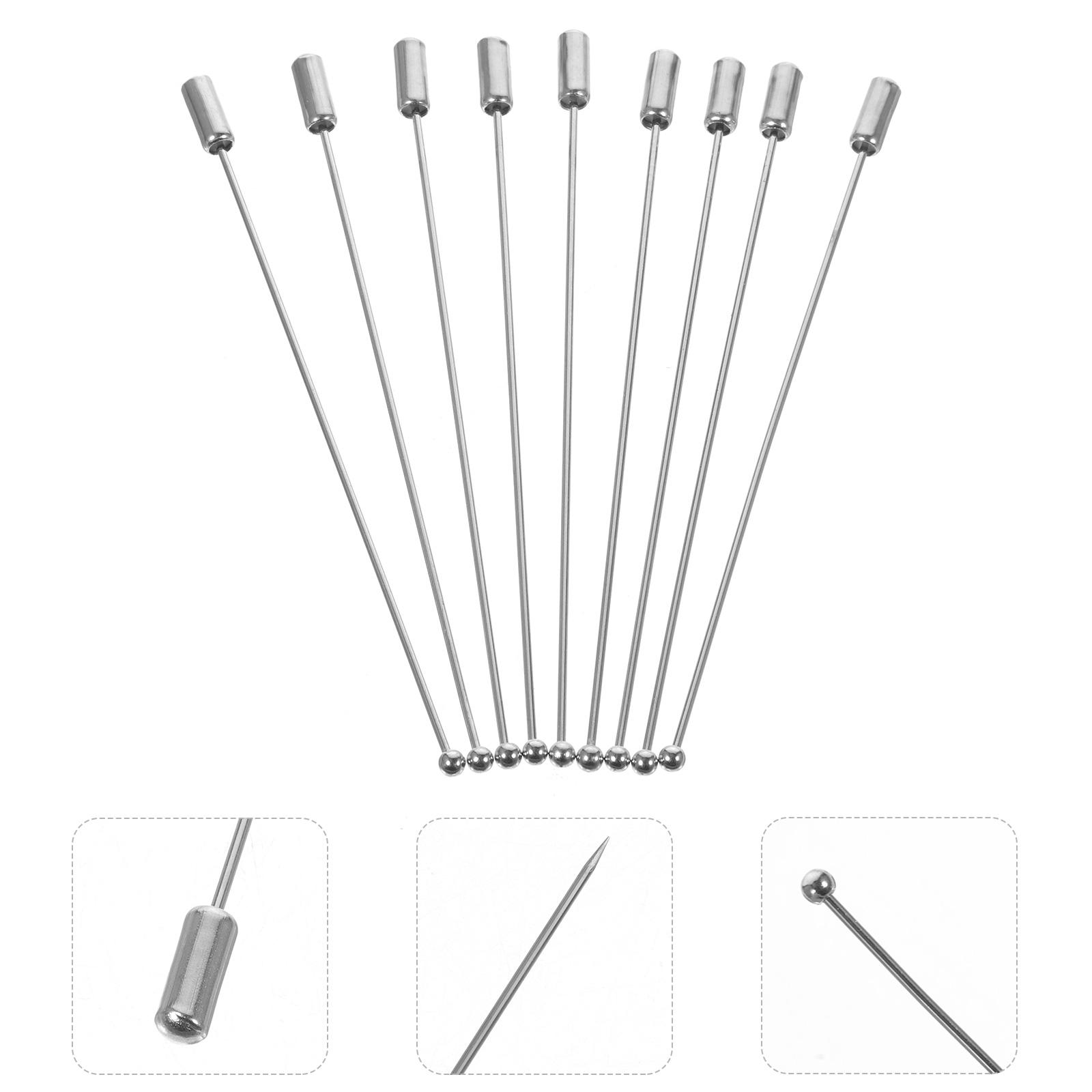 

20Pcs Ball Head Pins Brooch Sticks Corsage Pins Metal Boutonniere Pins Stick Pins For Craft Sewing Accessories Pin Supplies M срібний