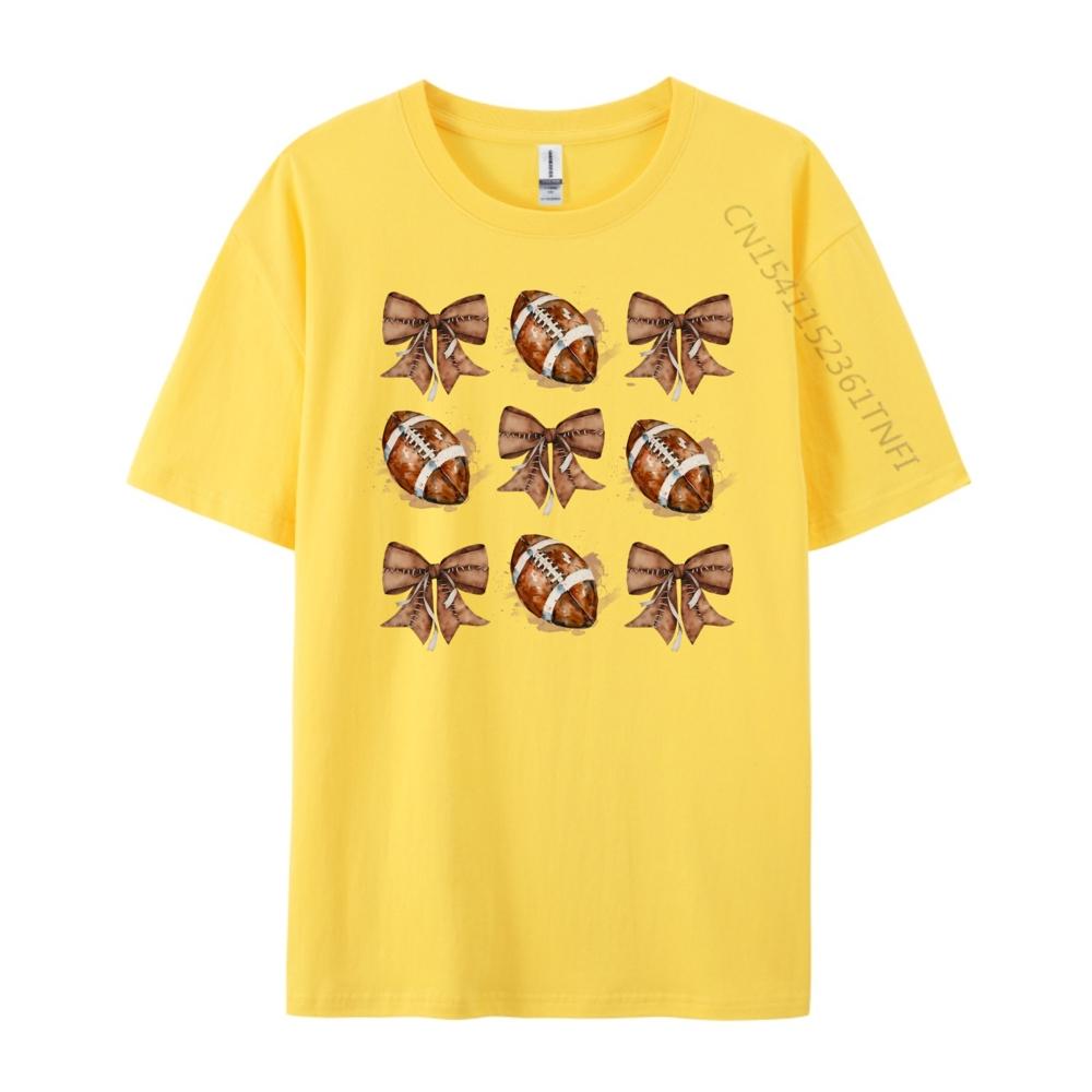 Coquette Bow American Football Player Touchdown Season Oversized T Shirt Men Woman Oversized T Shirt Men Mothers Day