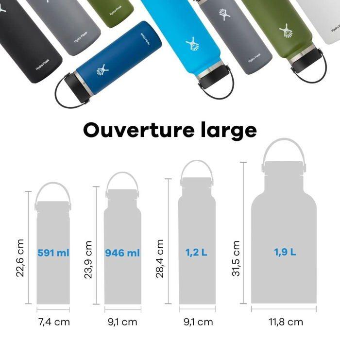 Glacière - hydro flask - fd-ms-221123-777 - acier inoxydable - isolation sous vide - étanche