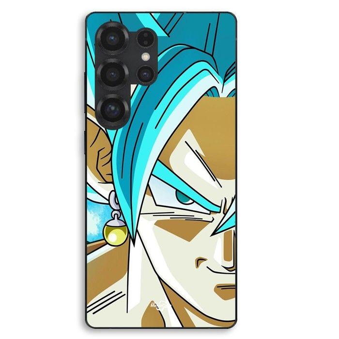 Coque de téléphone - MANIACASE - Samsung Galaxy S25 Ultra - Silicone TPU - Dragon Ball Vegeto - Bleu